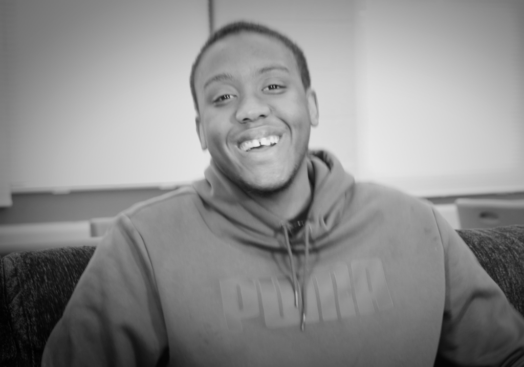 young adult laughing