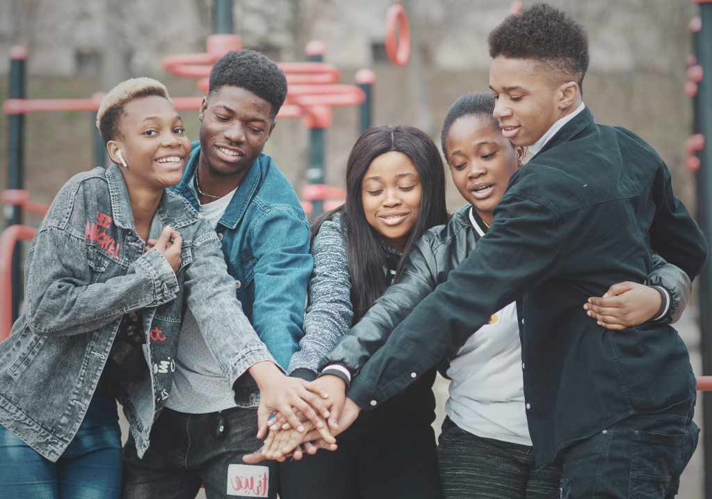 young adults supporting each other